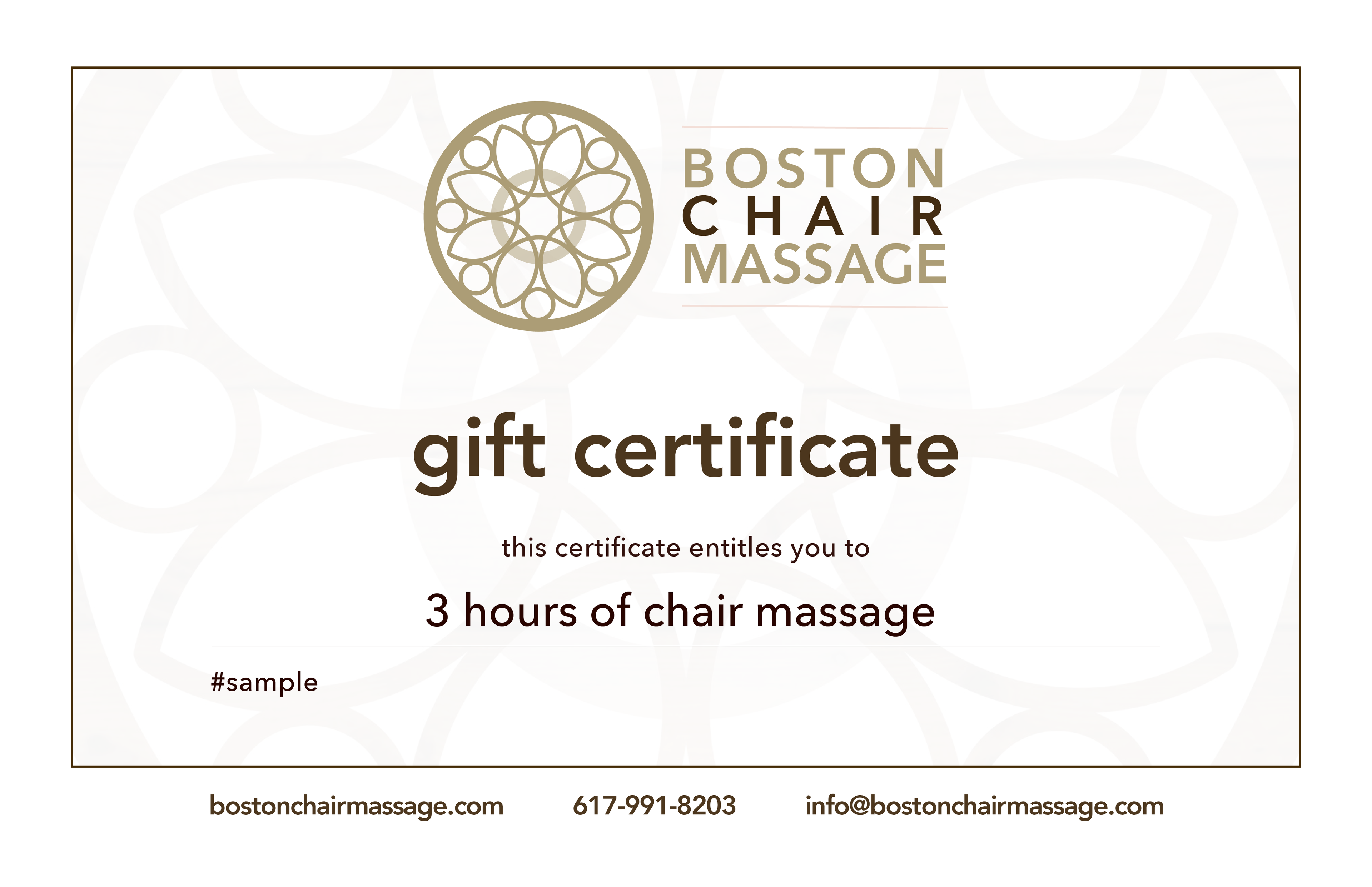 A 3 Hour Chair Massage Event